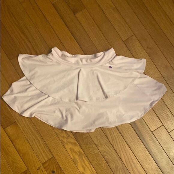 Champion Cream Bubble Mini Skirt with Ruffled Tiers - Picture 1 of 7